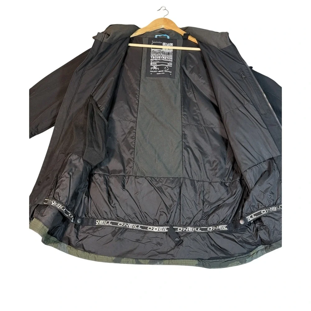 O'Neill Camo Snowboard Jacket Hyperdry 10K Insulated Gorpcore Mens‎ L